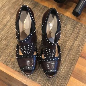 Beautiful Prada high heel shoes